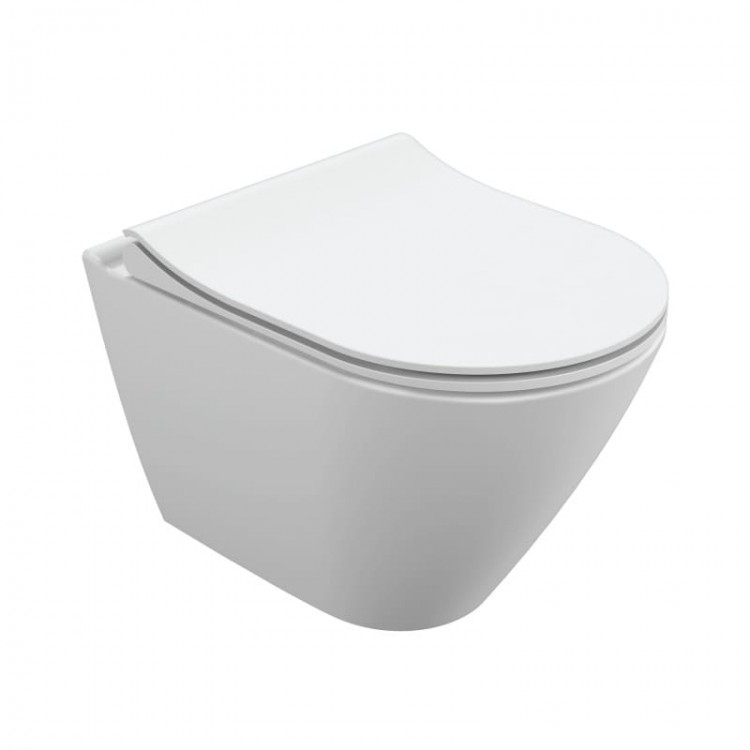 Унитаз подвесной Cersanit CITY SMART Clean On DPL EO с сиденьем Slim